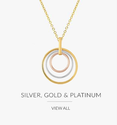 Silver, Gold, Platinum necklaces